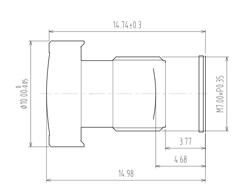 2.9mm M7 Lens Drawing