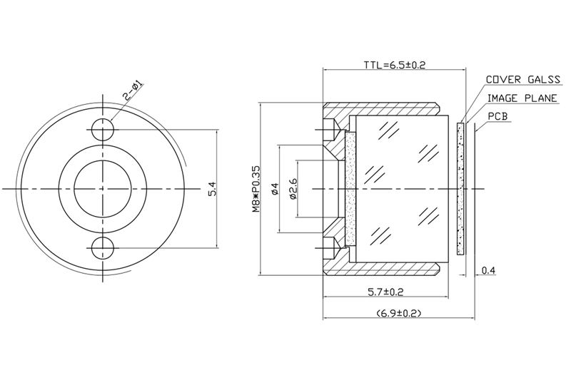 Zero Distortion Lens Drawing