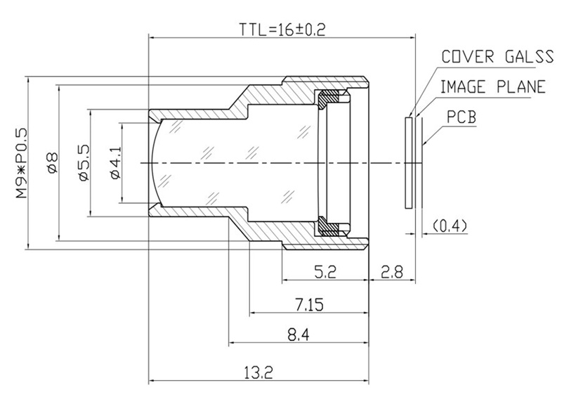 16mm m9 lens layout