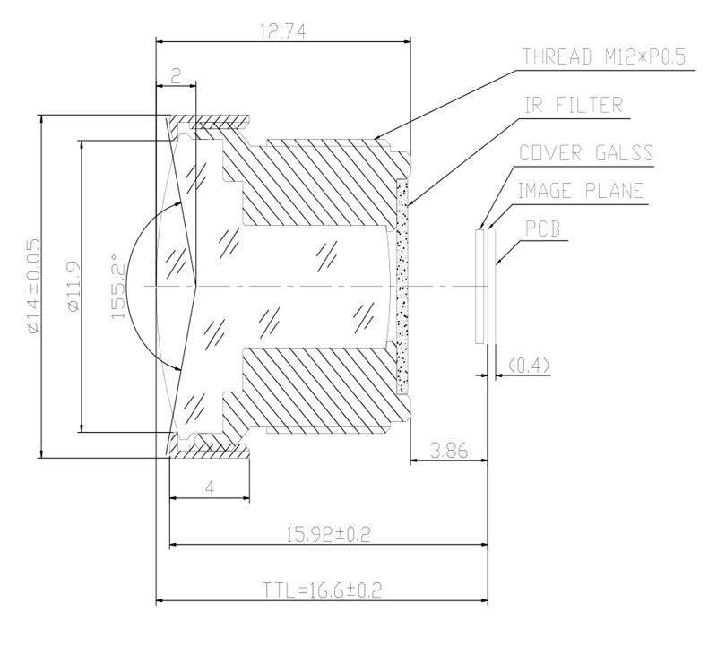 2.7mm Lens Drawing