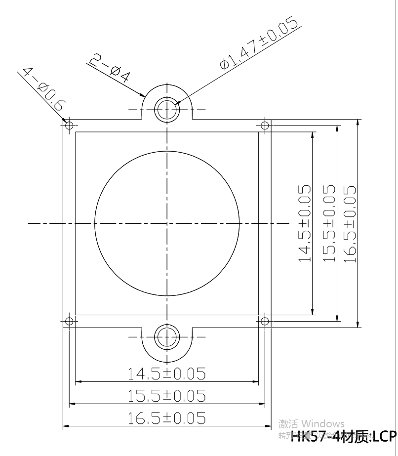 M12 Lens Holder drawing