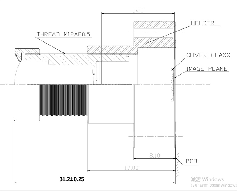 25mm Lens Drawing