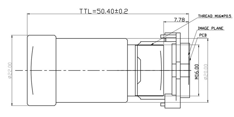 8mm m16 lens layout