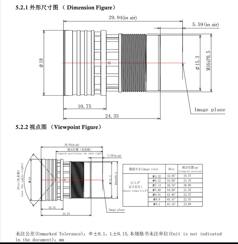 F1.6 Starlight Lens drawing