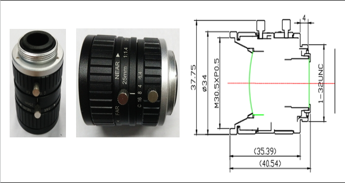 25mm Camera Lens with C mount