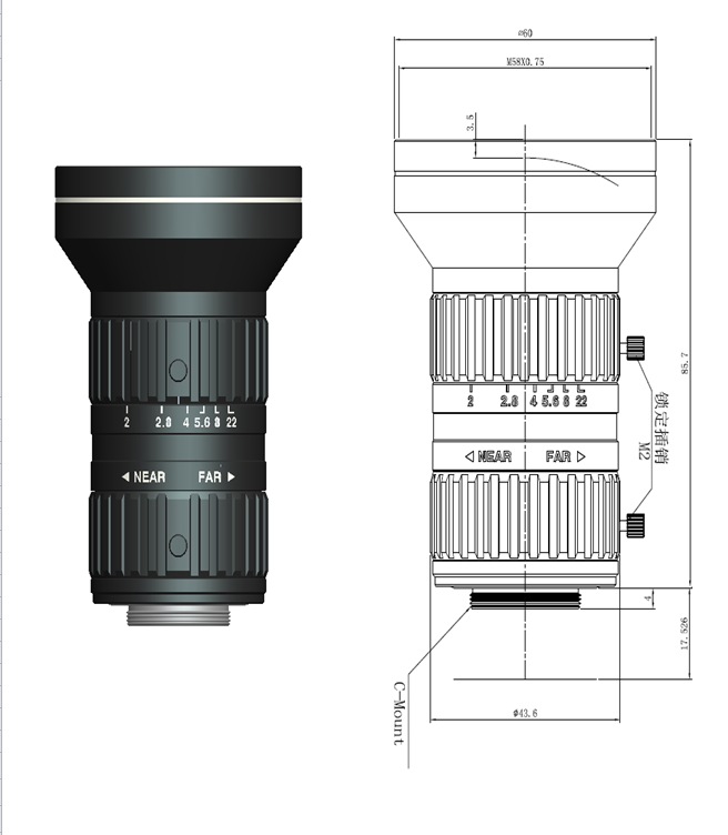16mm 43 Format Lens