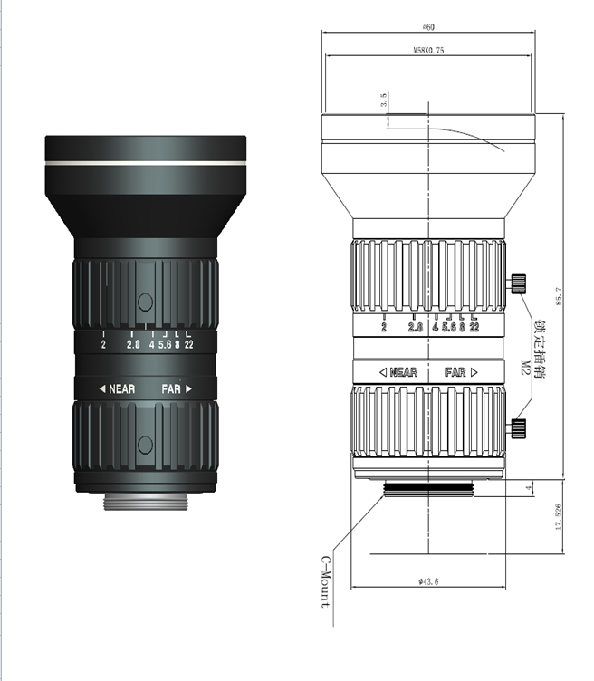 16mm 43 Format Lens 16mm 43 Format Lens