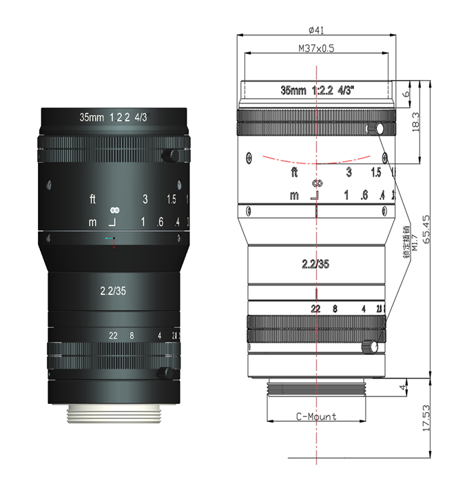 C-Mount Lenses for Industrial Cameras