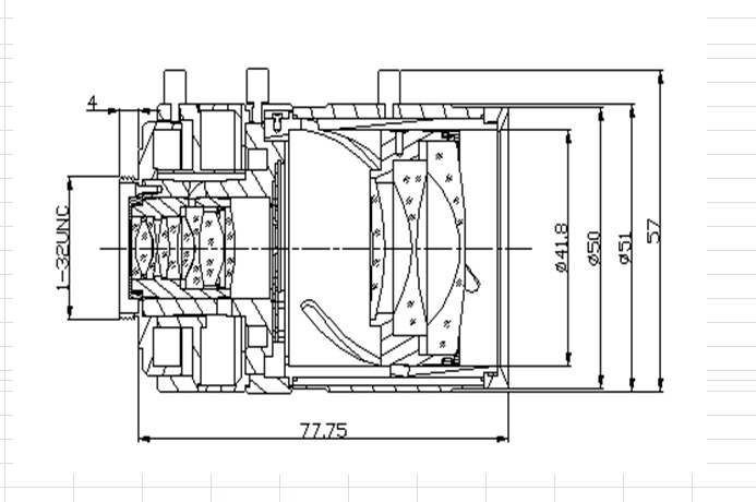 Auto Iris Zoom Lens drawing