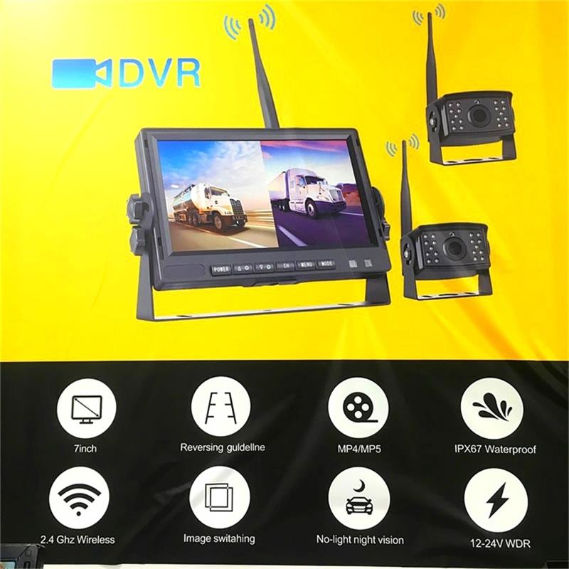Wireless Rearview Camera System With DVR