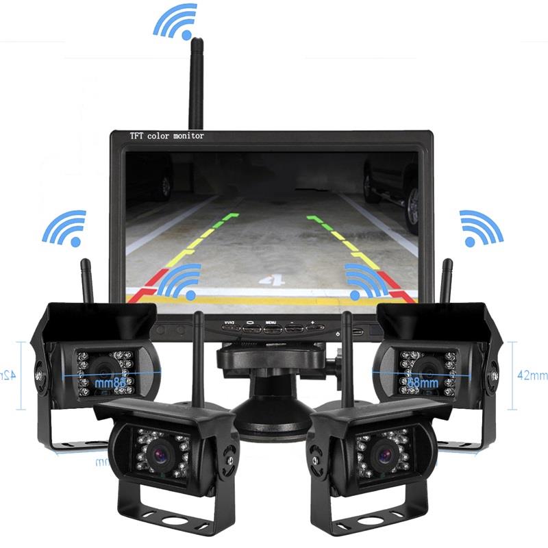 4 Way Wireless Truck Cameras