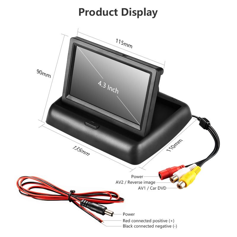 4.3inch Foldable car monitor