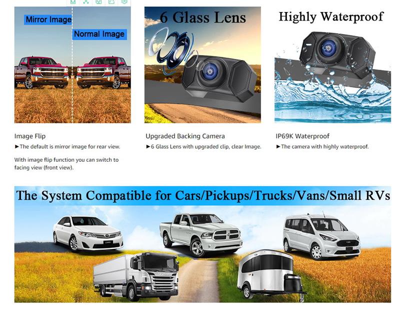 Wireless Rearview Camera For Caravan